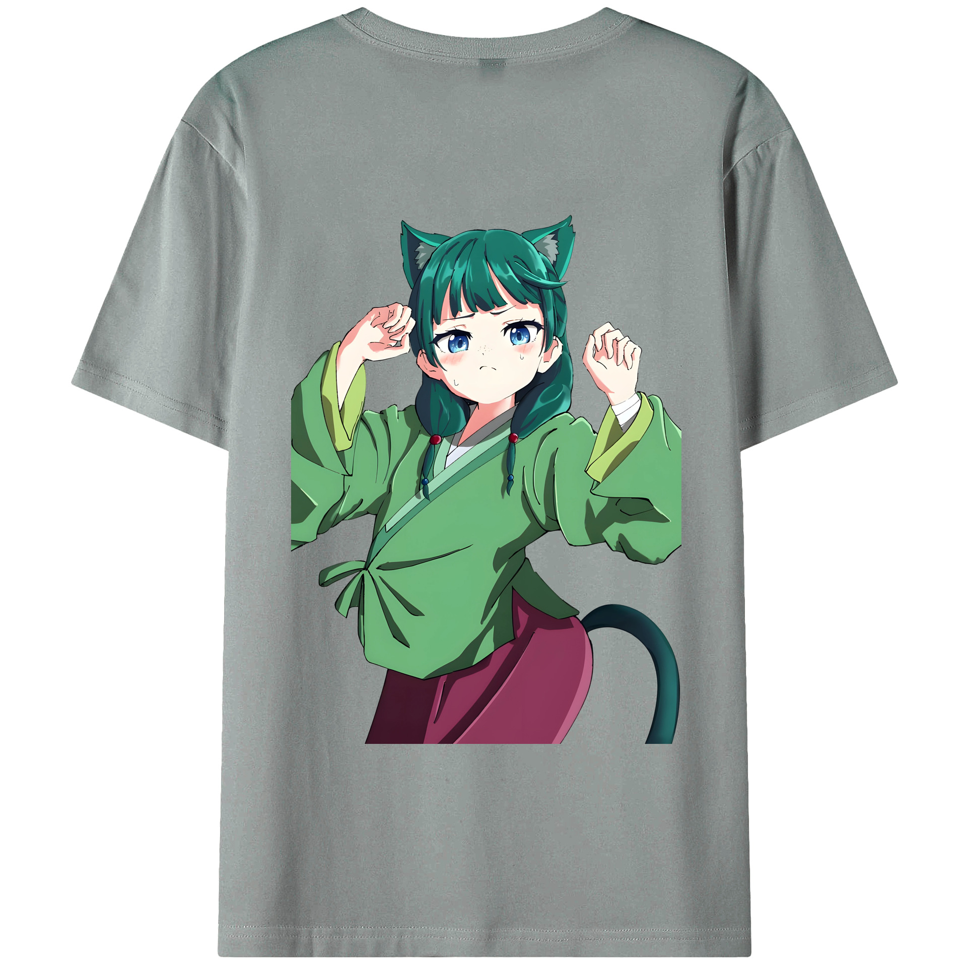 （画像用） 薬屋のひとりごと The Apothecary Diaries 綿100％ メンズ半袖Tシャツ（バックプリント） 通気性